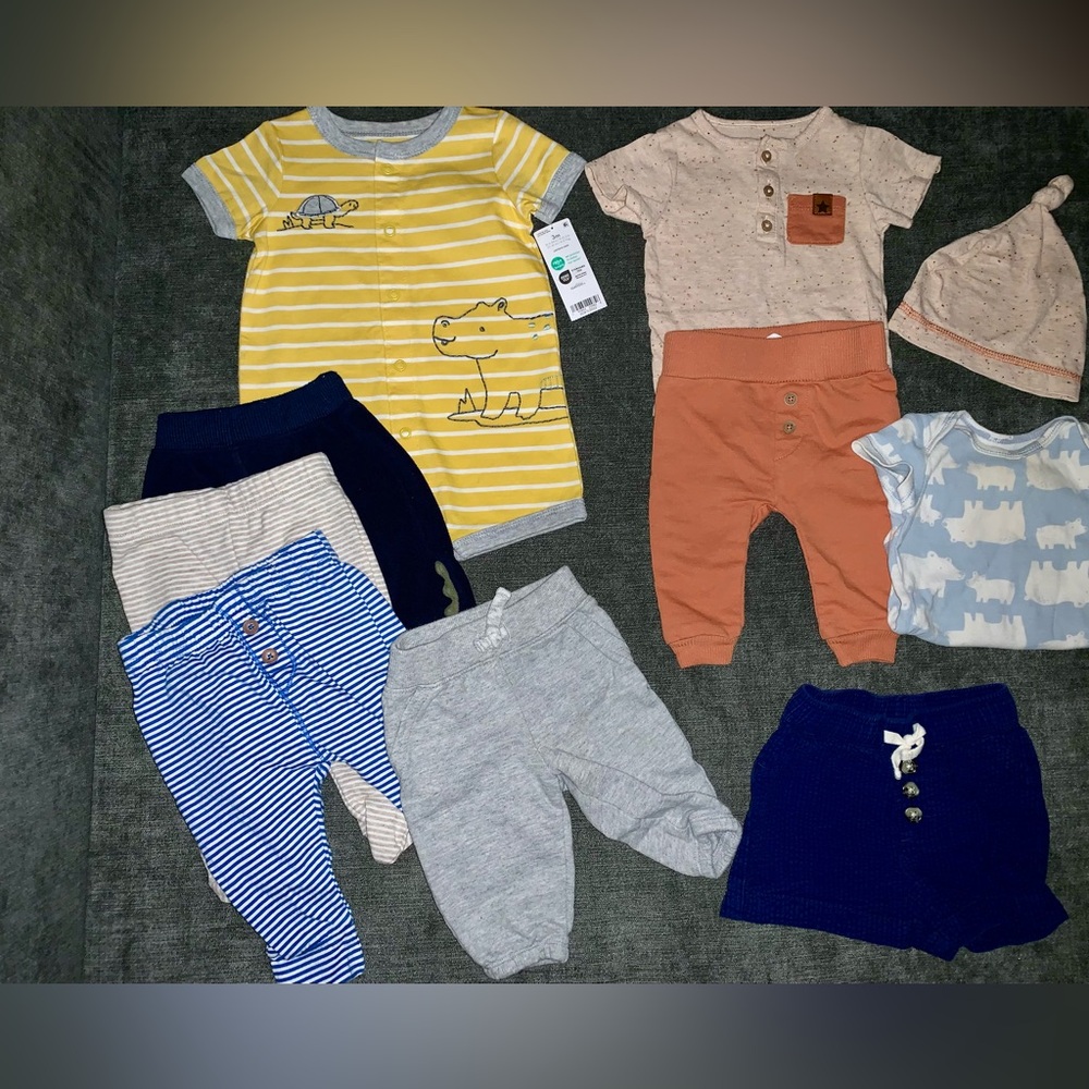 🌻EUC 3-6 Month Baby Boy Clothing Lot of 10